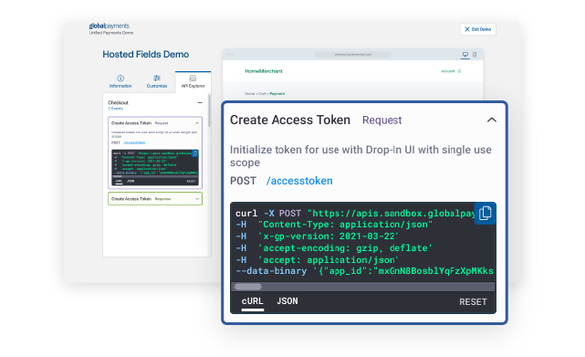 API Explorer Example mobile